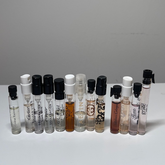 Lot of 29 perfume fragrance Cartier Gucci Aerin JoMalone MIUMIU samples - Picture 2 of 3